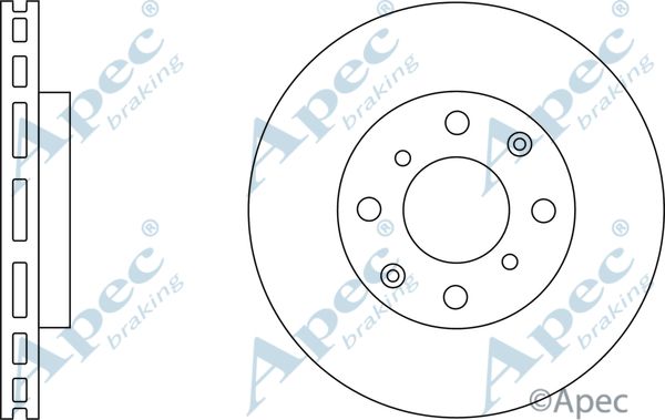 APEC BRAKING stabdžių diskas DSK2292